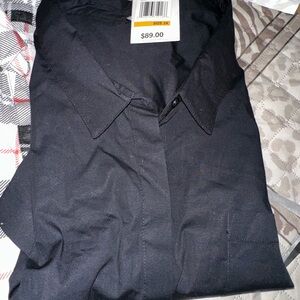 New Classic Black Short sleeve shirt, also four used shirts.